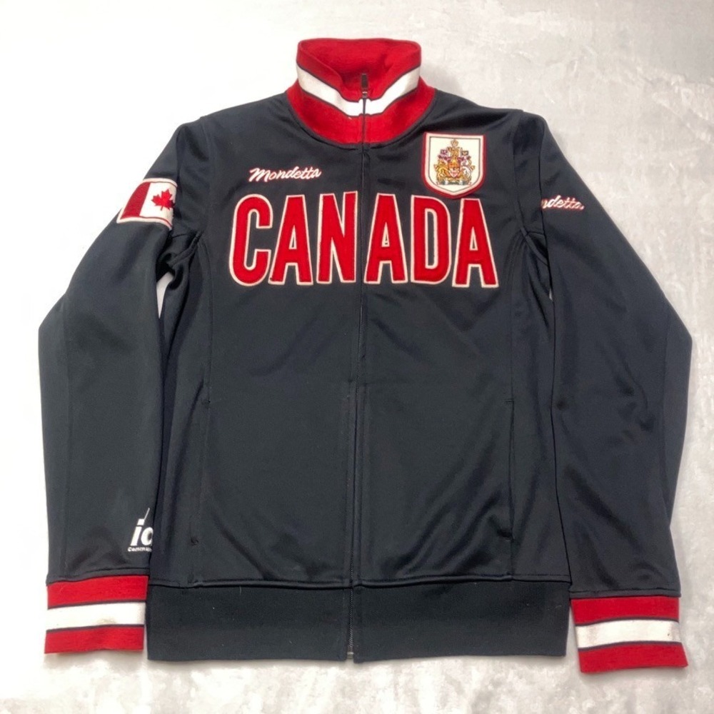 Mondetta Canada Track Jacket Men's‎ XS Flag Maple Leaf Ottawa Crown Varsity - Picture 2 of 7